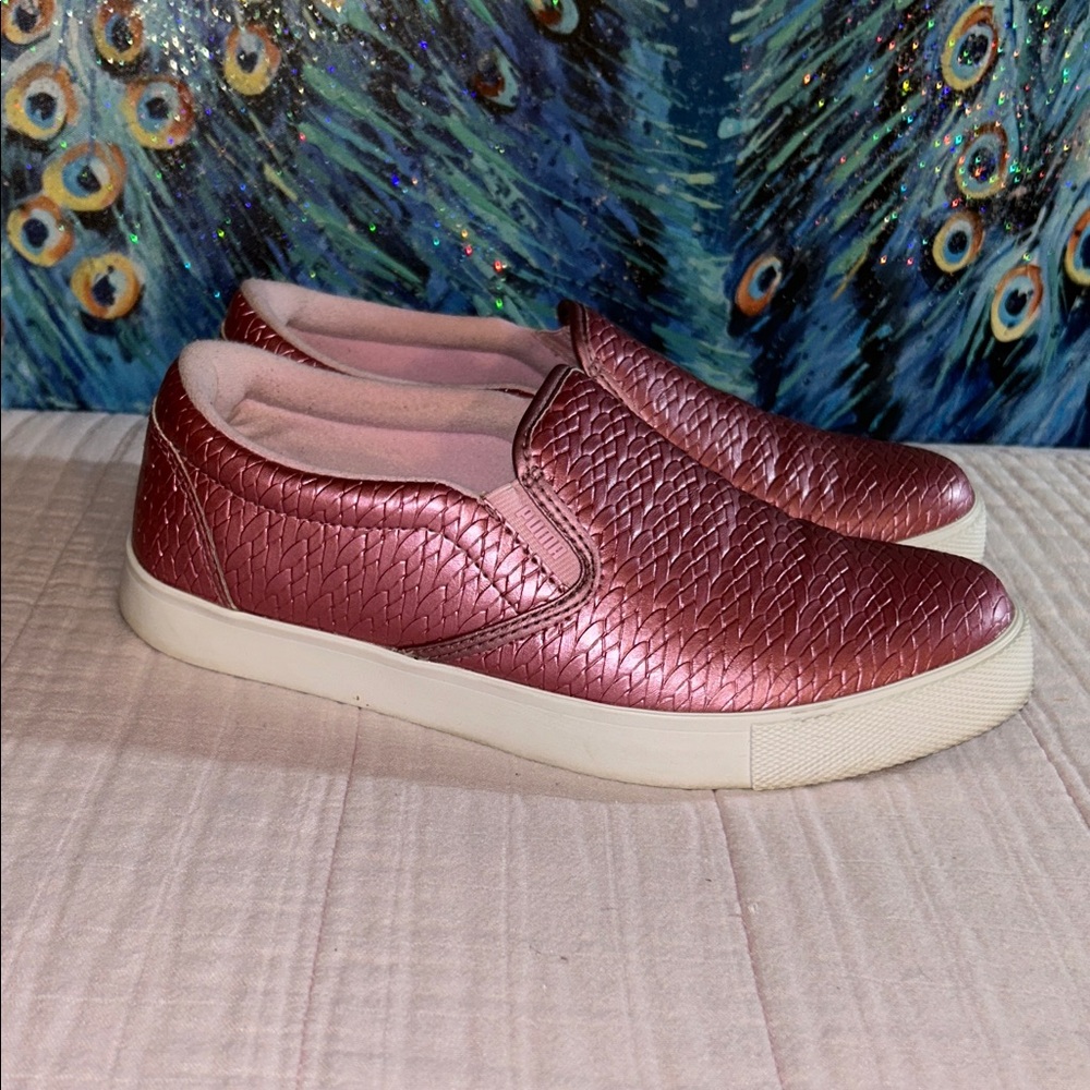 Puma Tustin Size 7.5 Metallic Pink Slip-On Golf Shoes